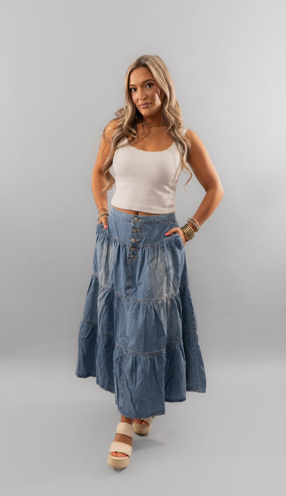Pretty in Denim Skirt