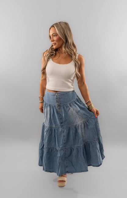 Pretty in Denim Skirt