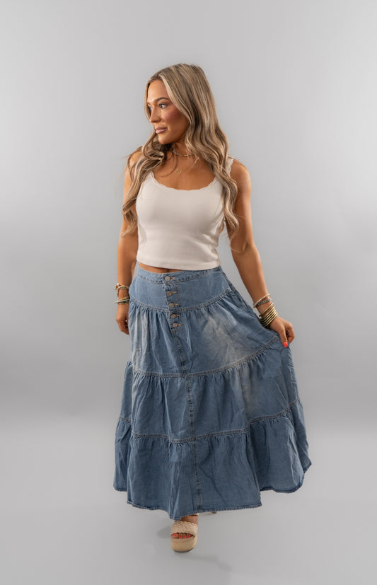 Pretty in Denim Skirt