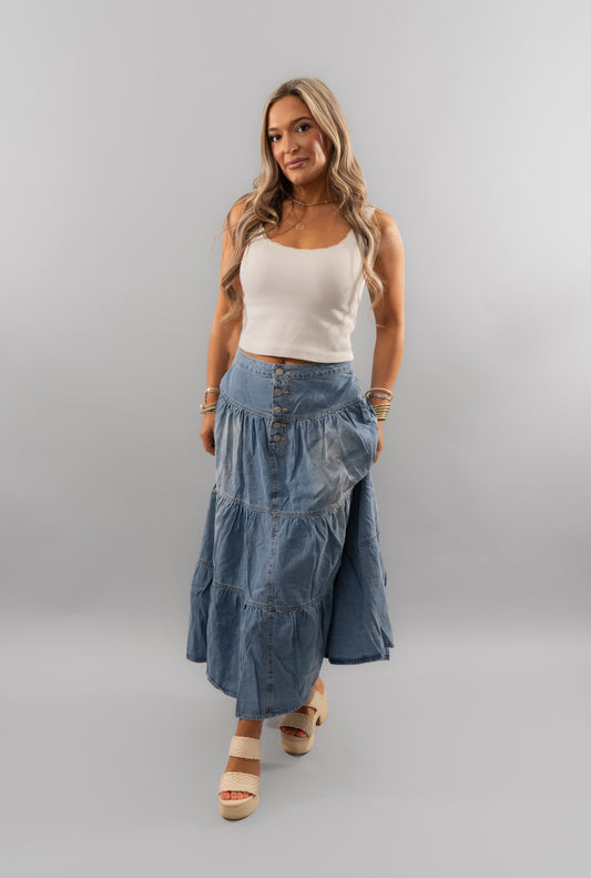 Pretty in Denim Skirt