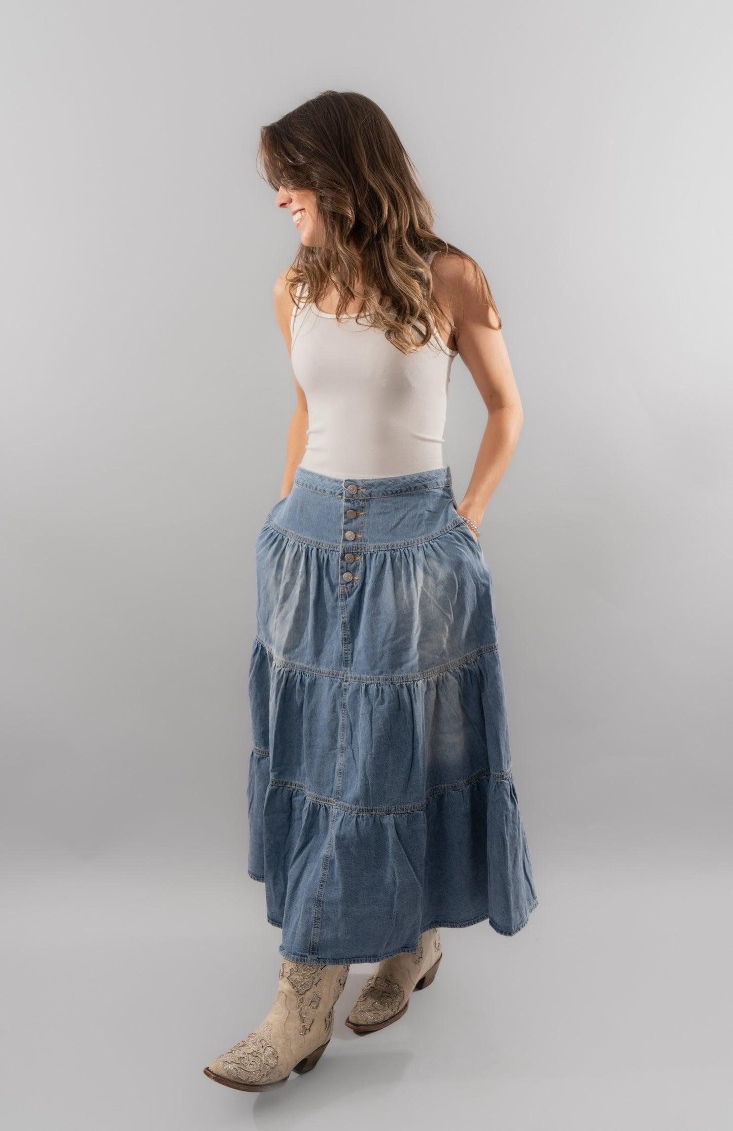 Pretty in Denim Skirt